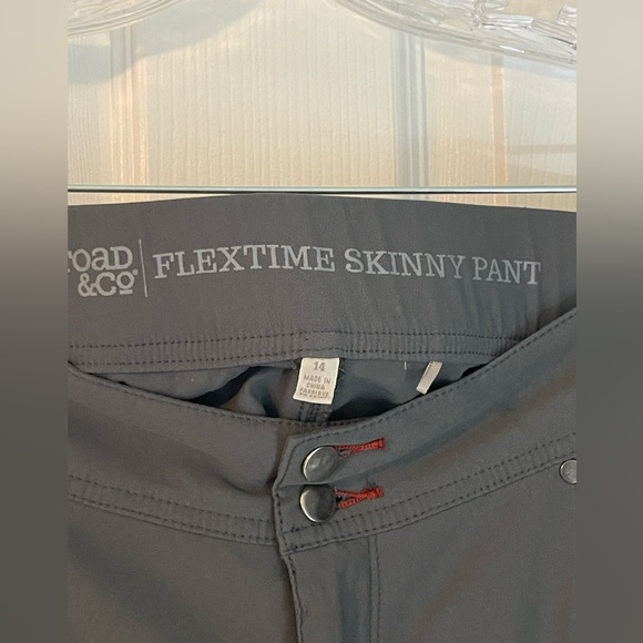 TOAD & CO Flextime Skinny Pant Womens 14 Gray Mid Rise Full Length - Picture 6 of 11